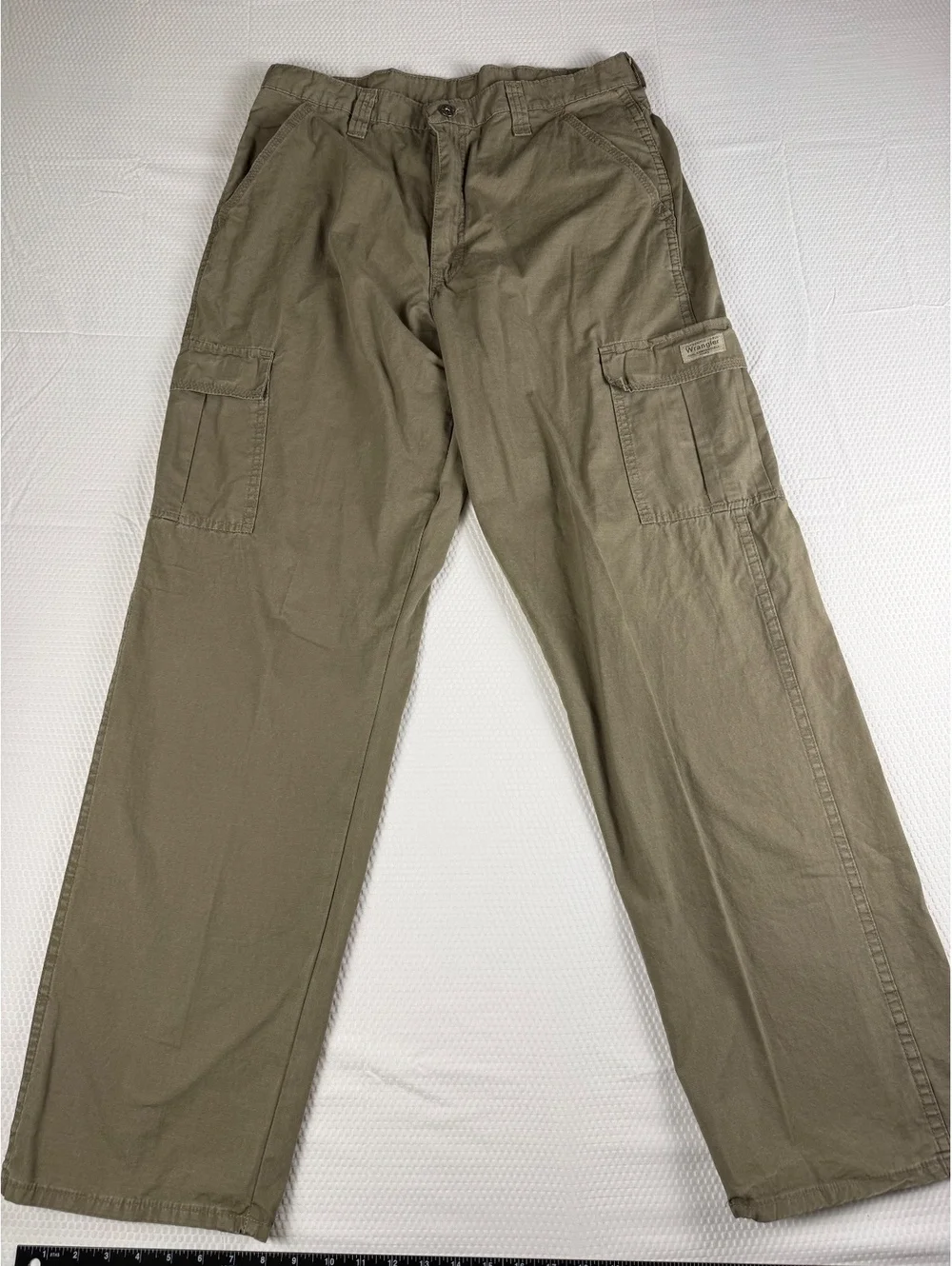 Wrangler Men's 34x34 Ripstop Cargo Pants Loose Fit Khaki New With Tags